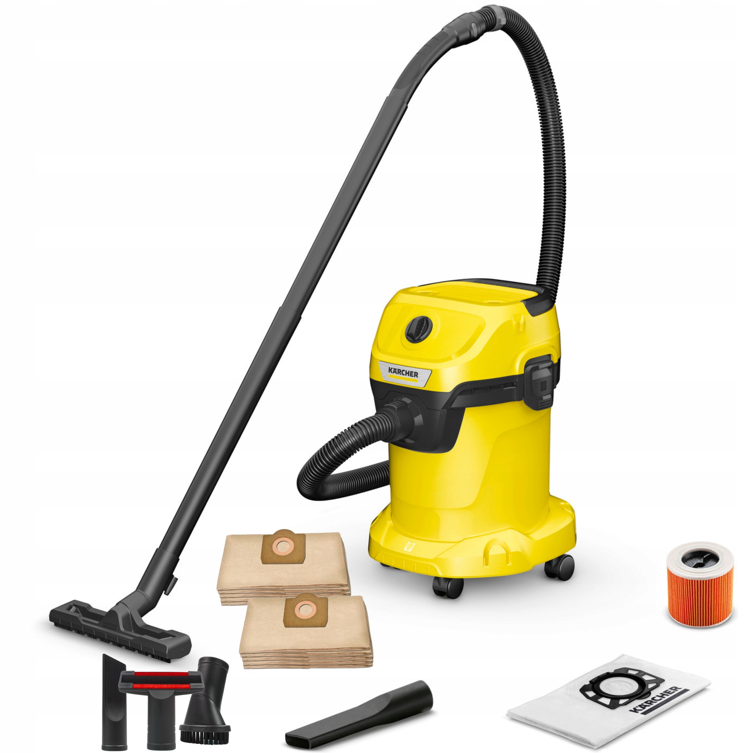 Priemyselný vysávač Kärcher WD3 1000 W + 2 ďalšie produkty